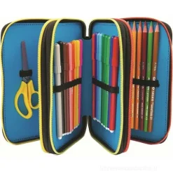 Astuccio completo triplo scomparto Pera Toons