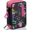 Astuccio completo triplo scomparto Iridescent