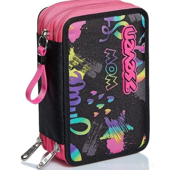 Astuccio completo triplo scomparto Iridescent