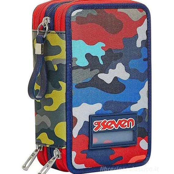 Astuccio completo triplo scomparto Camo Stains