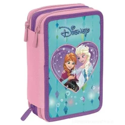 Astuccio con triplo scomparto e accessori Disney Frozen