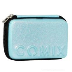 Astuccio corredo Maxi Zip Comix Glitter Blu