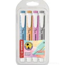 Astuccio 4 evidenziatori Swing Cool Pastel