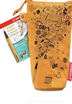 Astuccio in carta resistente e lavabile con 20 pennarelli fineliner Point 88