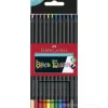 Astuccio 12 matite colorate Black Edition
