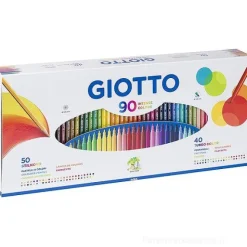 Astuccio Maxi Giotto 50 pastelli Stilnovo e 40 pennarelli Turbo Color