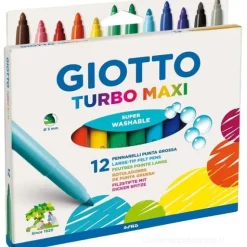 Astuccio 12 pennarelli Giotto Turbo Maxi punta grossa (F454000)
