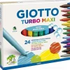 Astuccio 24 pennarelli Giotto Turbo Maxi punta grossa (F455000)