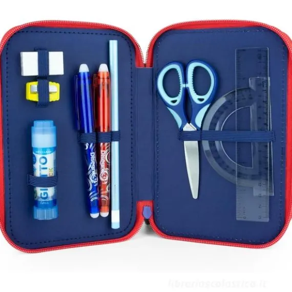 Astuccio Sonic organizzato 3zip Cerdà Scuole elementari e medie con Patch PU