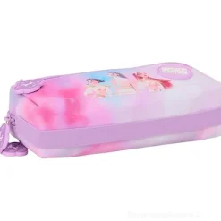 Astuccio Triplo Demon Hunters Rosa Kpop