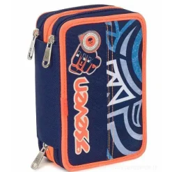 Astuccio triplo scomparto Maori Blue Deep