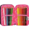 Astuccio triplo scomparto Watercolor Jet Black