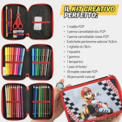 Astuccio 3 Zip Mariokart