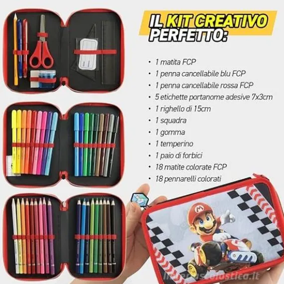 Astuccio 3 Zip Mariokart
