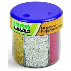 Barattolino dispenser porporina in 6 colori assortiti