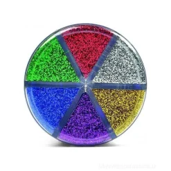 Barattolino dispenser porporina in 6 colori assortiti