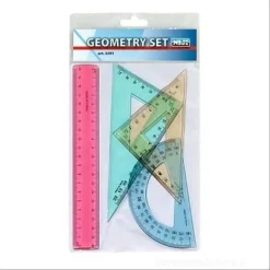Blister disegno 4 pezzi Geometry Set