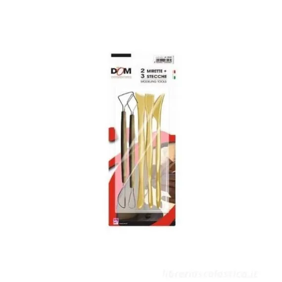 Blister 2 mirette e 3 stecche per modellare