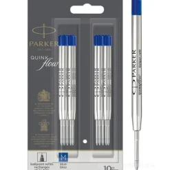 Blister 10 refill penna a sfera QuinkFlow blu