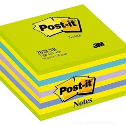Blocchetto da 450 notes adesivi Post-It mm 76x76 verde blu