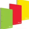 Blocco A4 Spirale Laterale 144 Fogli 80 Gr (288 Pagine) 4 Fori con Micro-Perforazione 6 Colori Ass.Ti Copertina Cartoncino 5mm