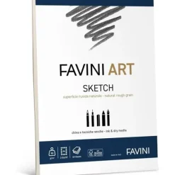 Blocco collato da disegno 40 fogli formato A4 Art Sketch 90 gr