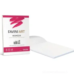 Blocco collato da disegno 20 fogli formato A4 Art Mixmedia 250 gr
