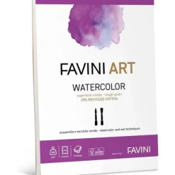 Blocco collato da disegno per acquerello 10 fogli formato A4 Art Watercolor 300 gr