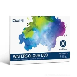 Blocco da disegno per acquerello 10 fogli formato A4 Watercolour Eco 300 gr