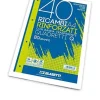Blocco 40 fogli ricambio rinforzati per copertine ad anelli A4 quadri 4 mm