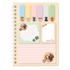 Blocco note 30 fogli + 180 segna pagina adesivi riposizionabili I love my pet (soggetti assortiti)