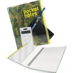 Block-notes spiralato A5 con cover portaoggetti Pocket Notes (colori assortiti)