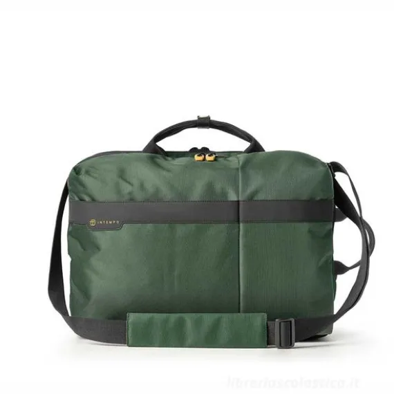 Borsa a 2 manici Bi-Bag Job in tessuto verde cm 42x28x14 (9235JBL24)