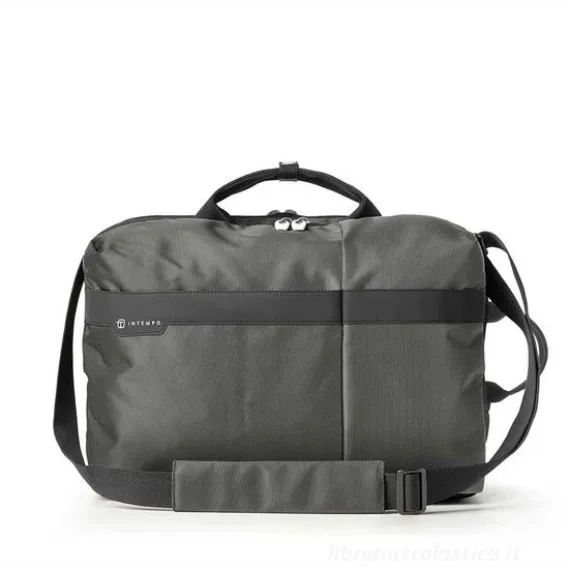 Borsa a 2 manici Bi-Bag Job in tessuto nero cm 42x28x14 (9235JBL34)