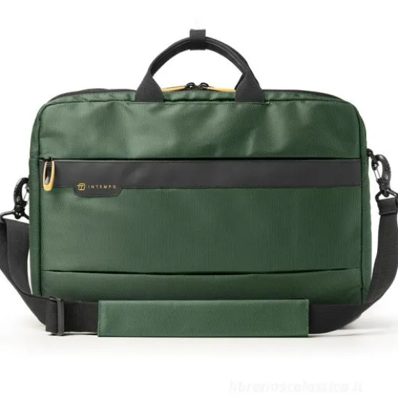 Borsa a 2 manici Business Job in tessuto verde cm 44x34x12 (9236JBL24)