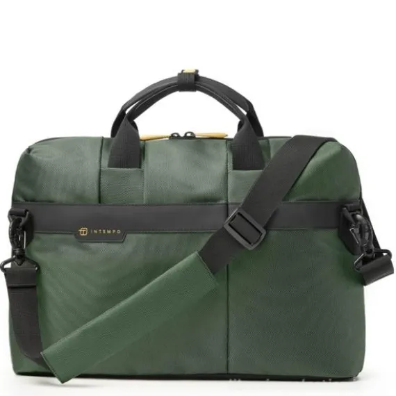 Borsa a 2 manici Slim Job in tessuto verde cm 43x33x10 (9216JBL24)
