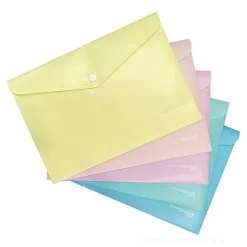 Busta A5 porta documenti con chiusura a clip Pastel KeepColour (colori assortiti)
