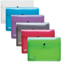 Busta porta documenti con bottone Hawai A5 (colori assortiti)