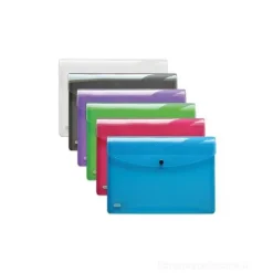 Busta porta documenti con bottone Hawai A3 (colori assortiti)