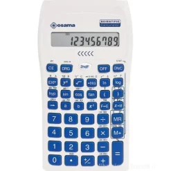 Calcolatrice scientifica Osama con custodia 10 cifre con tasti colorati Blu (OS 84019079)