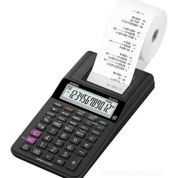 Calcolatrice scrivente portatile HR-8RCE-BK
