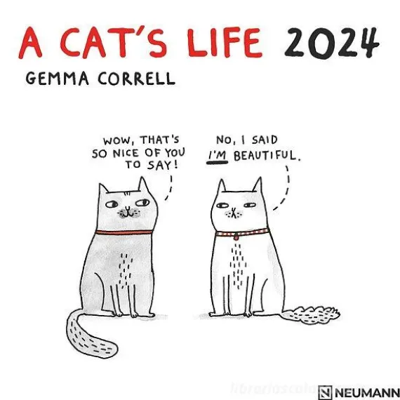 Calendario 2024 A Cat's Life cm 30x30