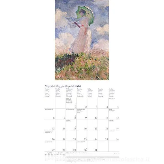 Calendario 2024 Claude Monet cm 30x30