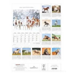 Calendario da parete 2025 Horses cm 23,7x34
