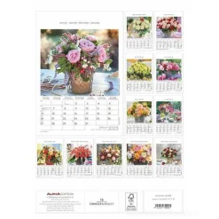 Calendario da parete 2025 Rose Dreams cm 23,7x34