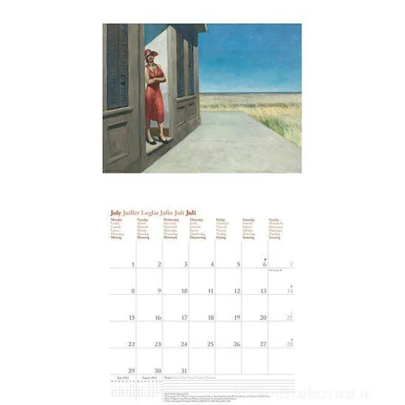 Calendario 2024 Edward Hopper cm 30x30