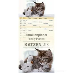 Calendario 2020 Family Planner Cats 21x45 cm