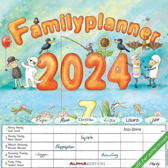 Calendario 2024 Family Planner cm 30x30