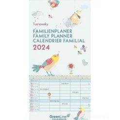Calendario Family Planner 2024 GreenLine Turnowsky cm 22x45