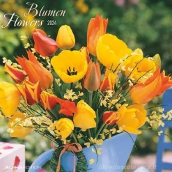 Calendario 2024 Flowers cm 30x30